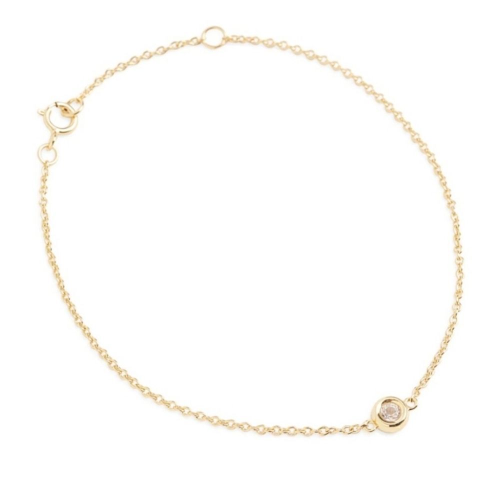 Marrin Costello 14K Gold Plated Topaz Thin Bracelet